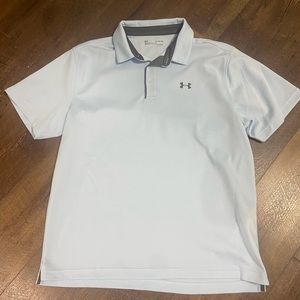 Men’s Under Armour Polo Heat Gear, grey. Smoke and pet free home.